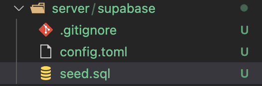 Supbase Local Files